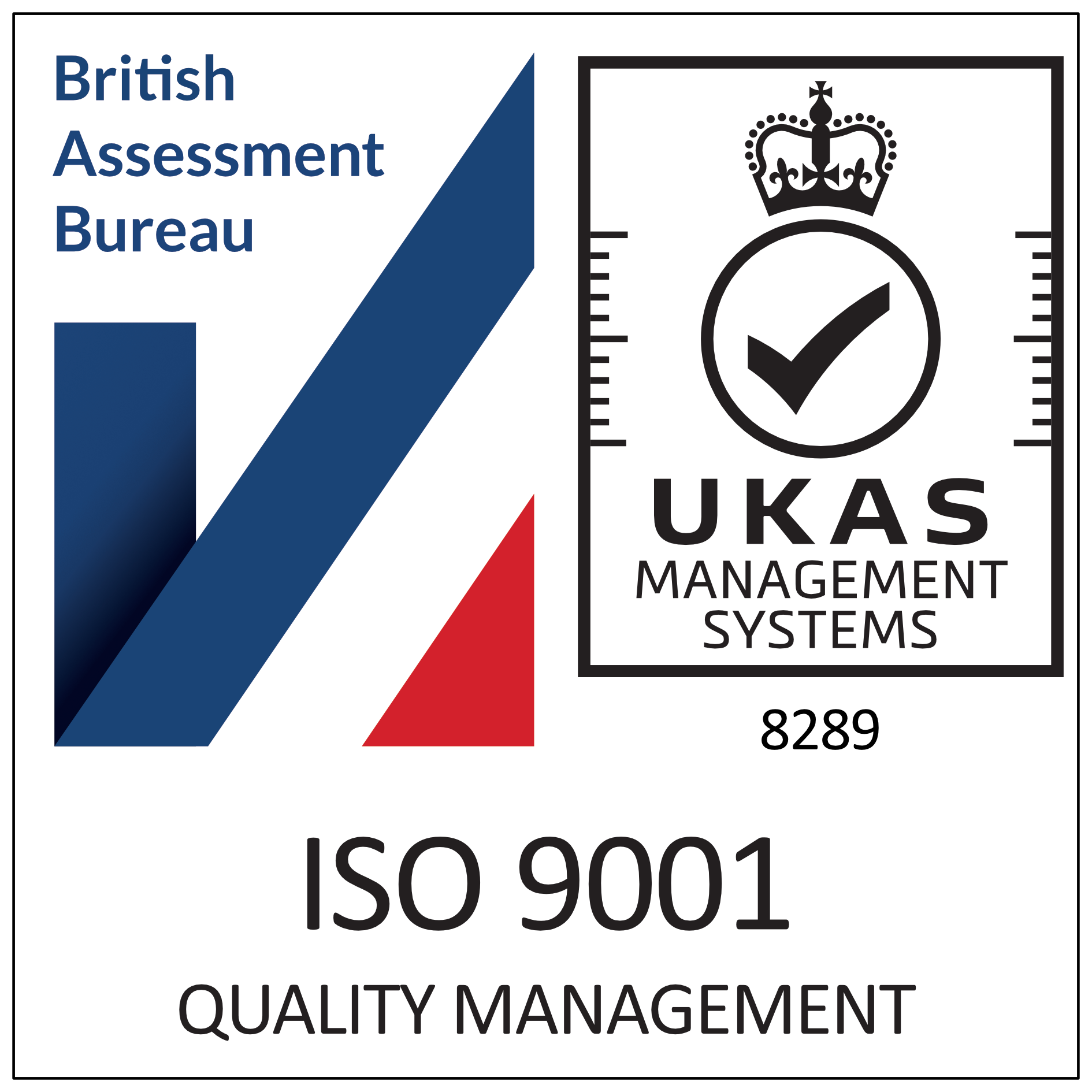 Brish Assessment Bureau UKAS ISO 9001 ISO 9001